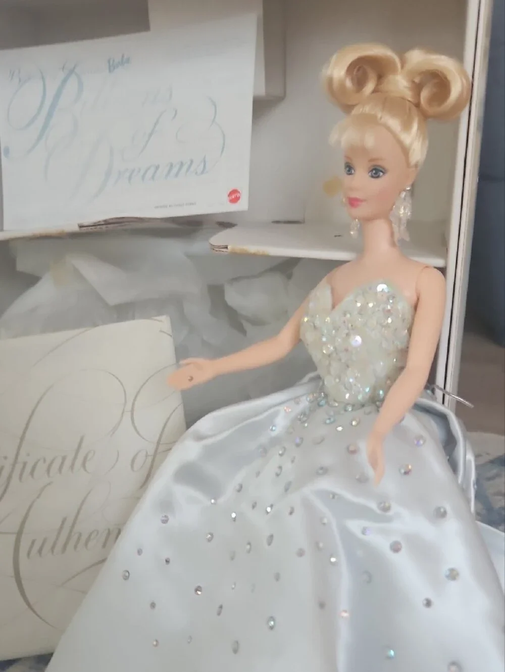 Vintage Billions Of Dreams Barbie . Gown with Crystal Accents. Original Box